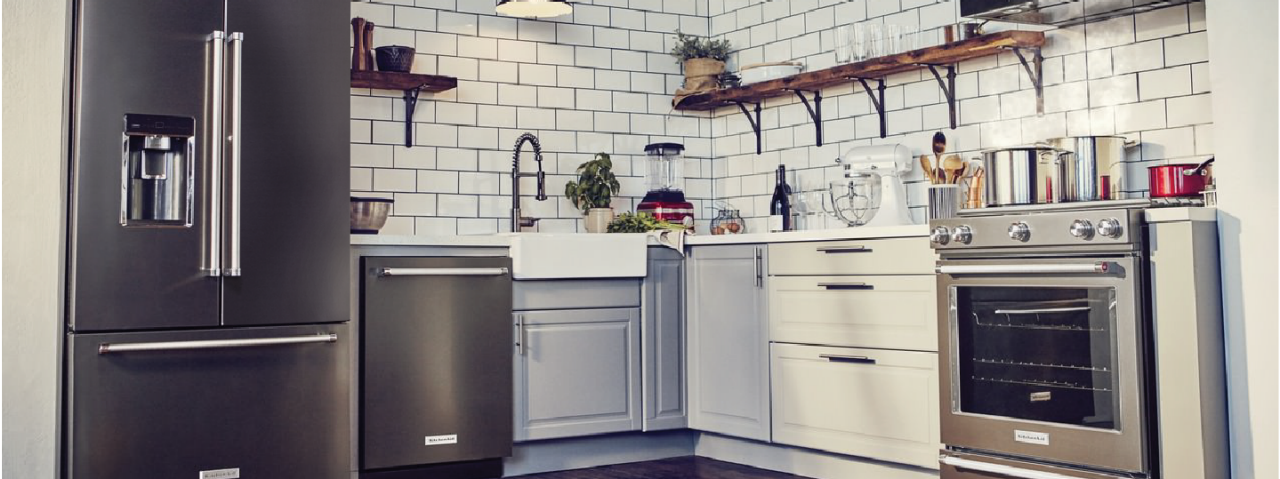 Kitchenaid matte black appliances deals