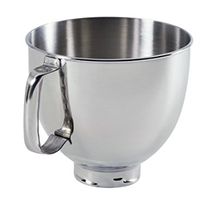 4.8 L Tilt-Head Polished Stainless Steel Bowl with Comfortable Handle